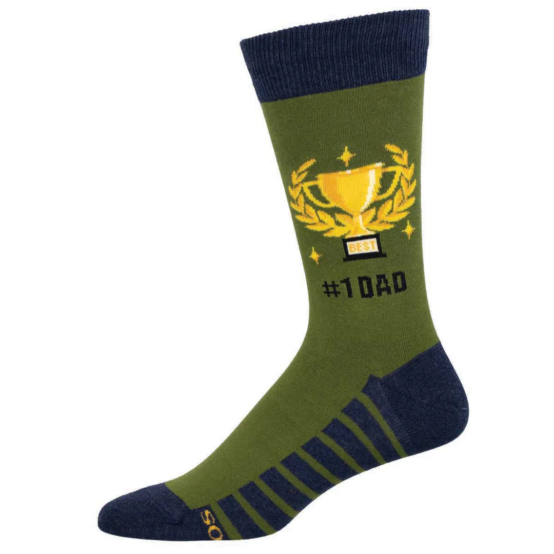 #1 DAD SOCKS (GREEN) - SOCKSMITH