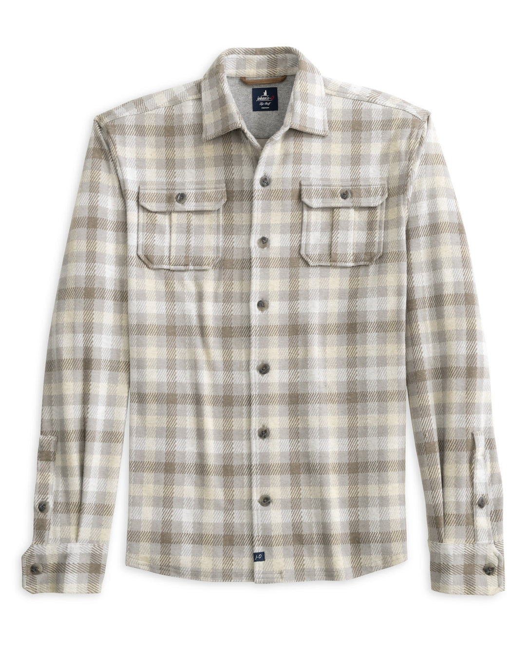 MARCELO PLAID SHACKET (GRAY) - JOHNNIE-O