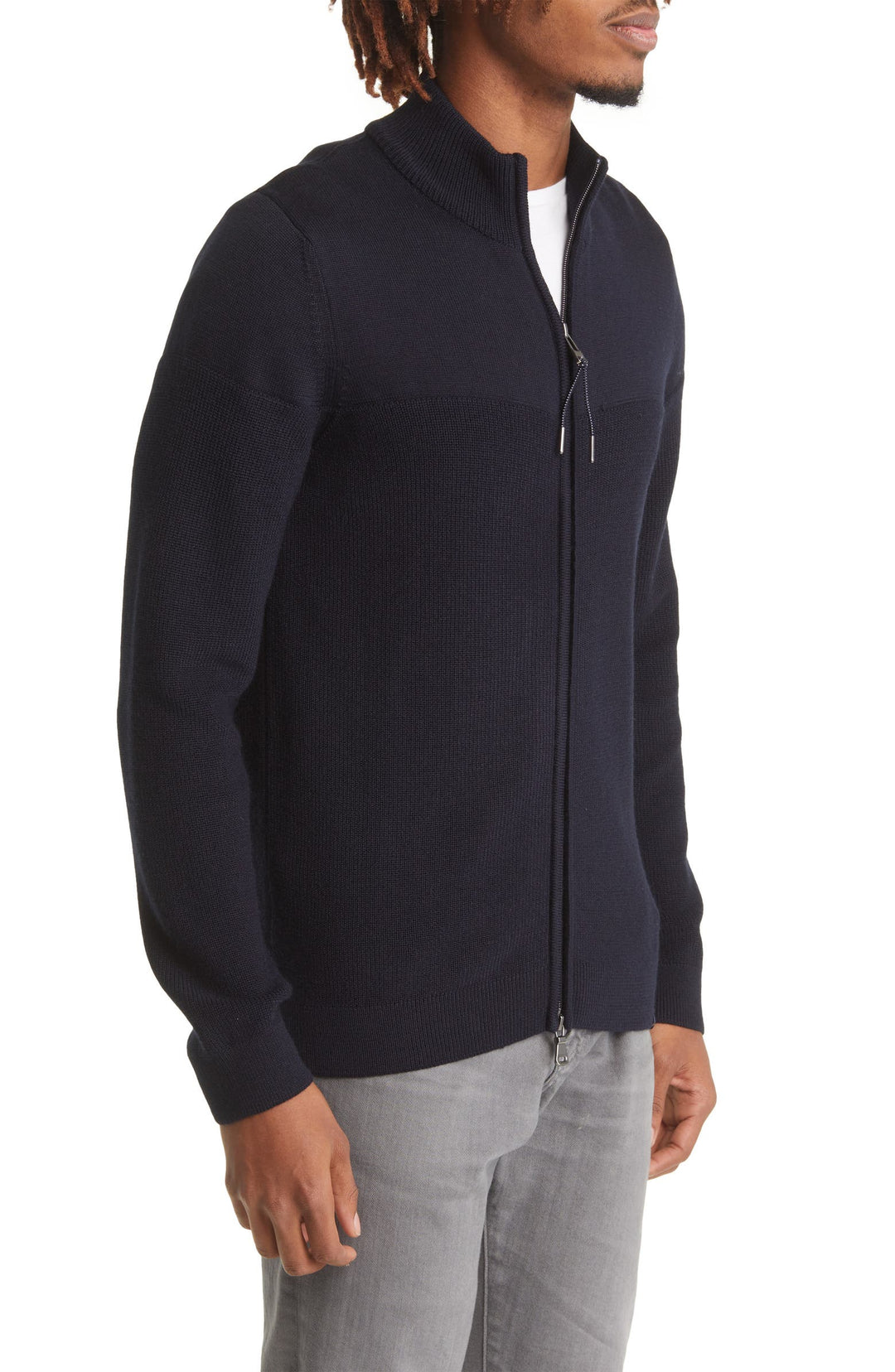 JAKE ZIP SWEATER (NAVY) - BRAX