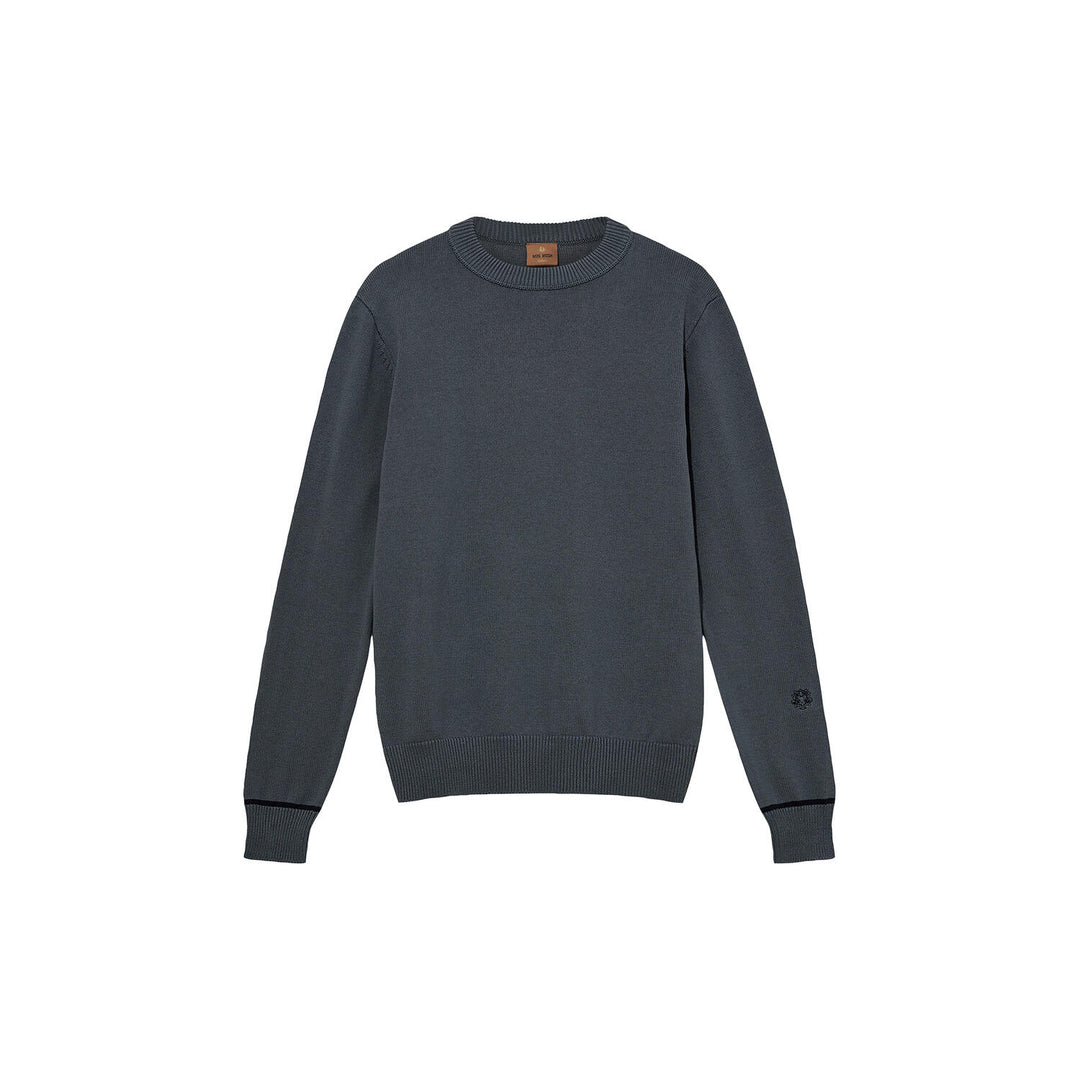 BARELLA CREW KNIT (FLINT STONE) - MOS MOSH GALLERY