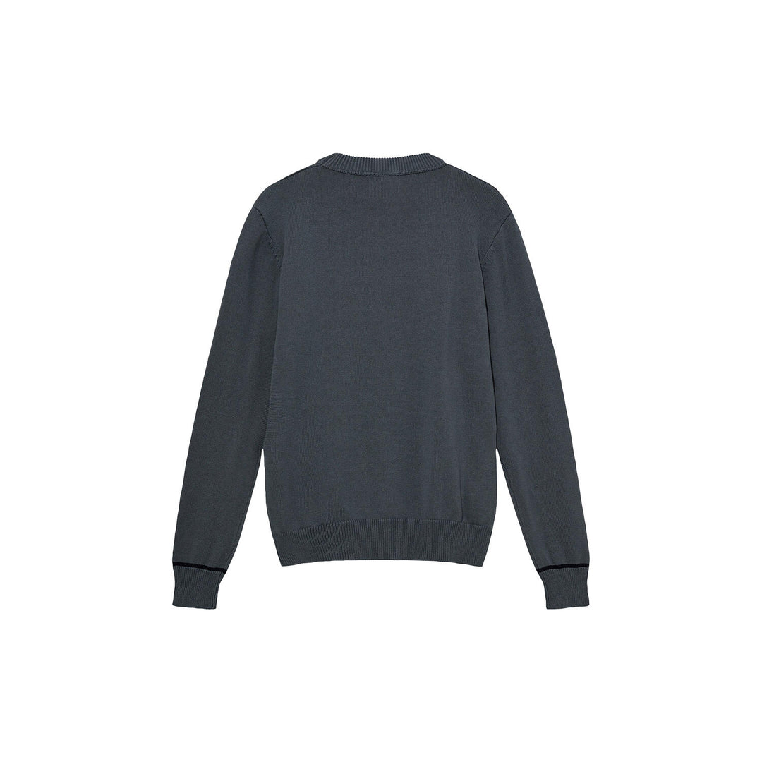 BARELLA CREW KNIT (FLINT STONE) - MOS MOSH GALLERY