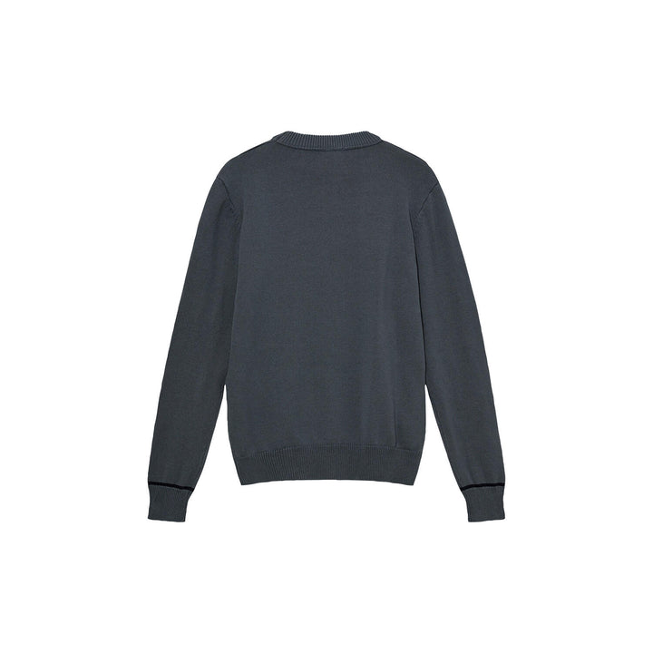 BARELLA CREW KNIT (FLINT STONE) - MOS MOSH GALLERY