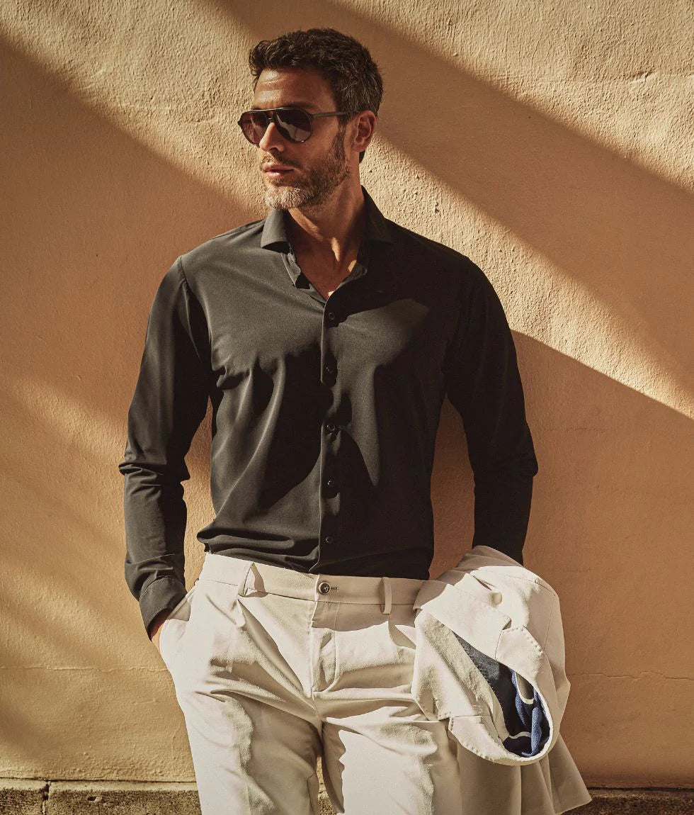 TECHNICAL STRETCH  SHIRT (BLACK)- BLUE INDUSTRY