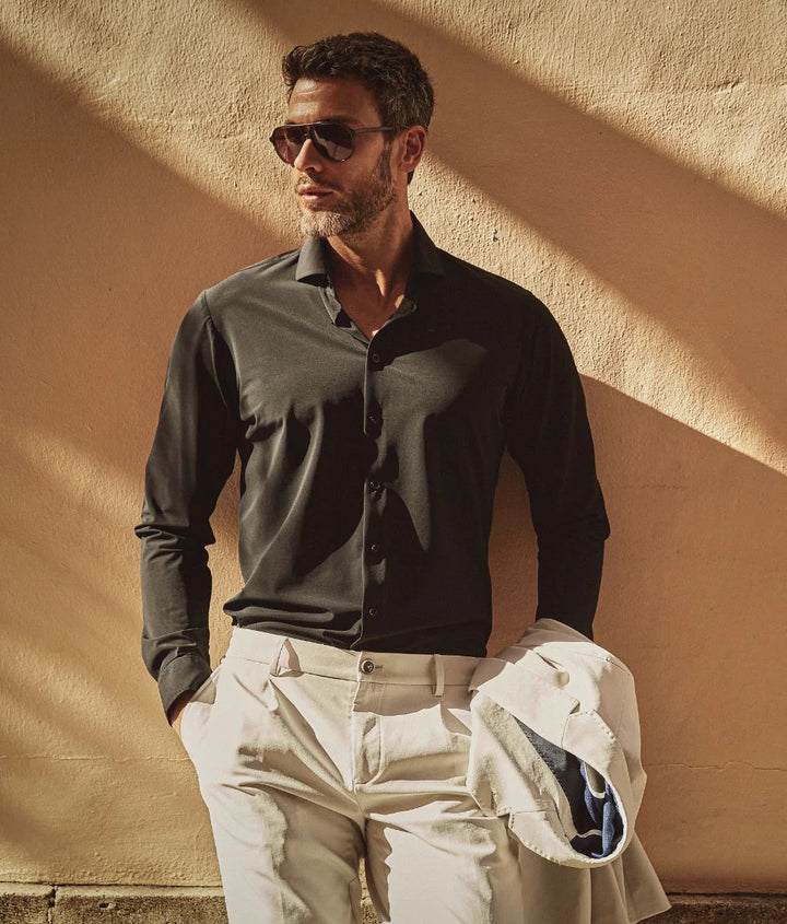 TECHNICAL STRETCH  SHIRT (BLACK)- BLUE INDUSTRY