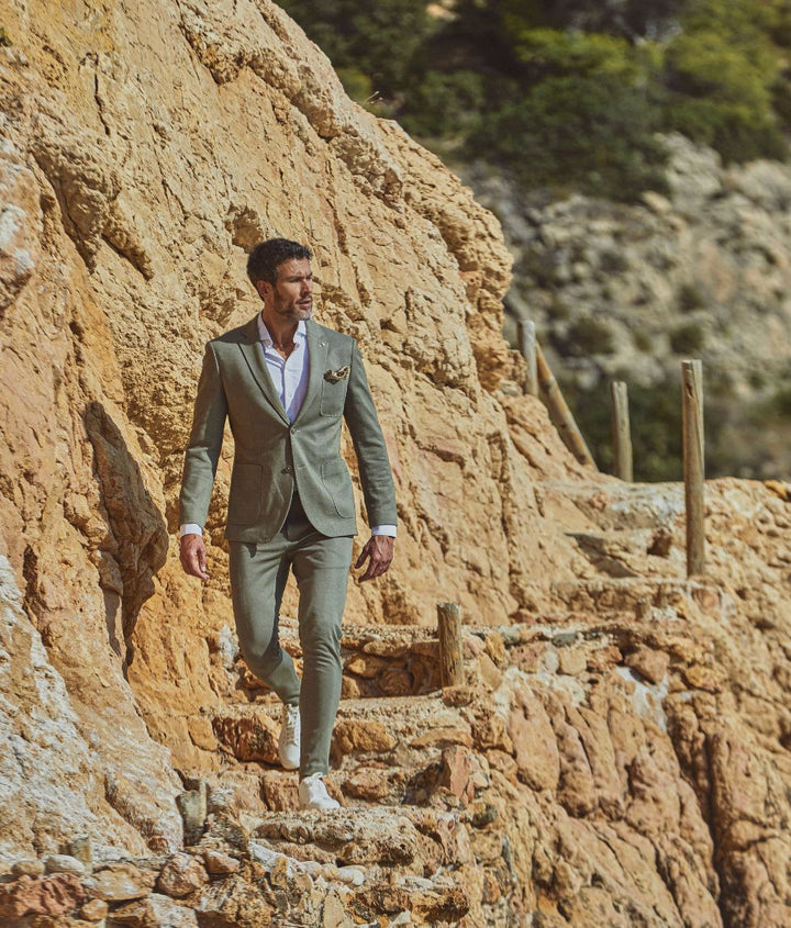 STRETCH BLAZER (GREEN) - BLUE INDUSTRY