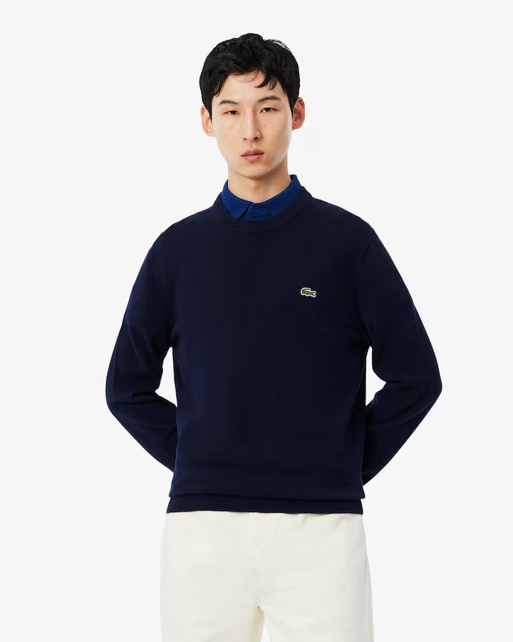 CREWNECK SWEATER (NAVY) - LACOSTE