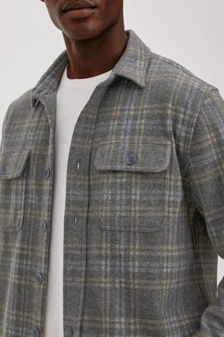 ALDER OVERSHIRT (IRON HEATHER) - RAILS