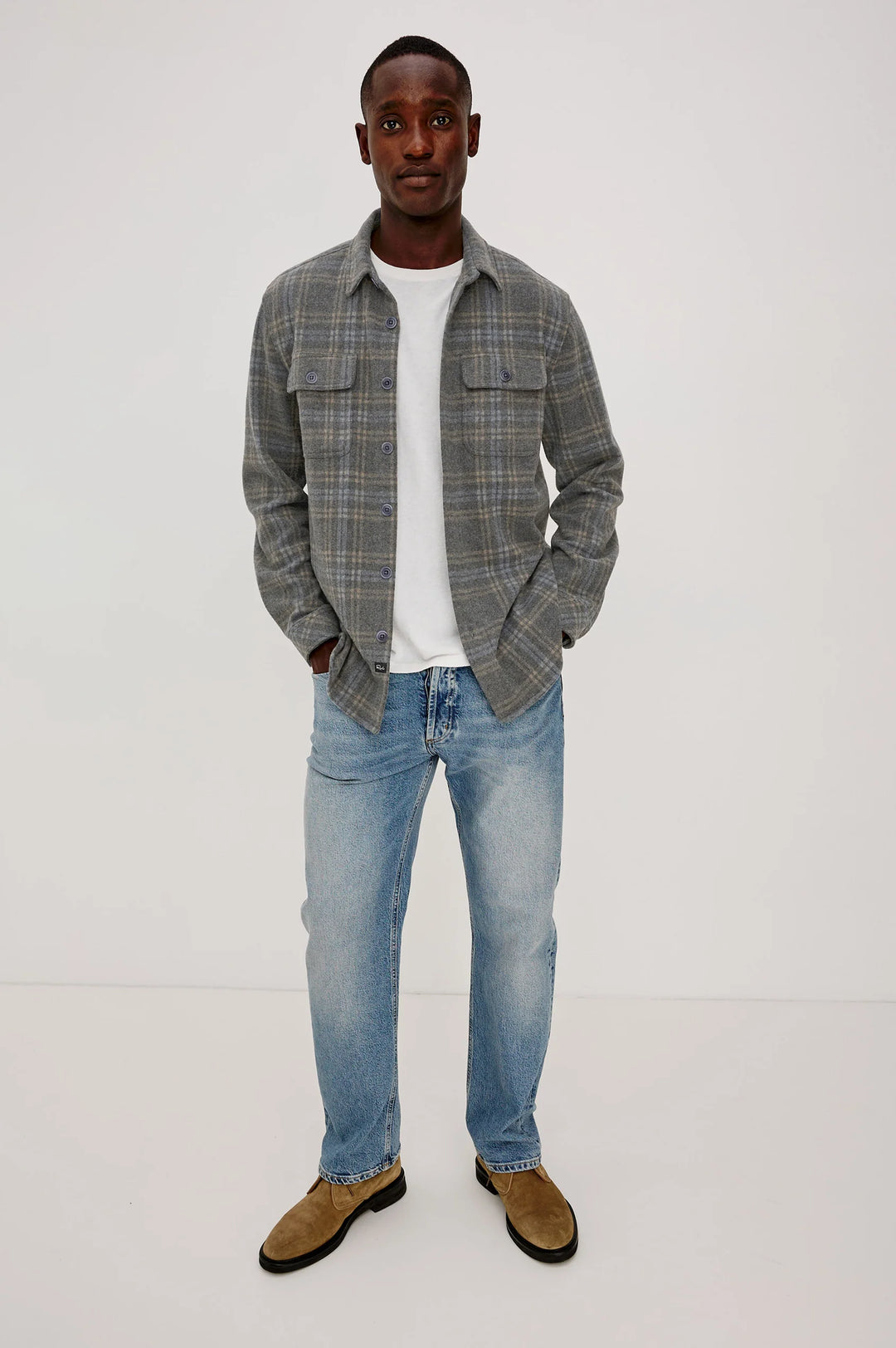 ALDER OVERSHIRT (IRON HEATHER) - RAILS