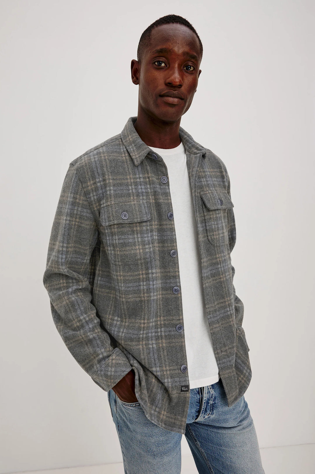 ALDER OVERSHIRT (IRON HEATHER) - RAILS