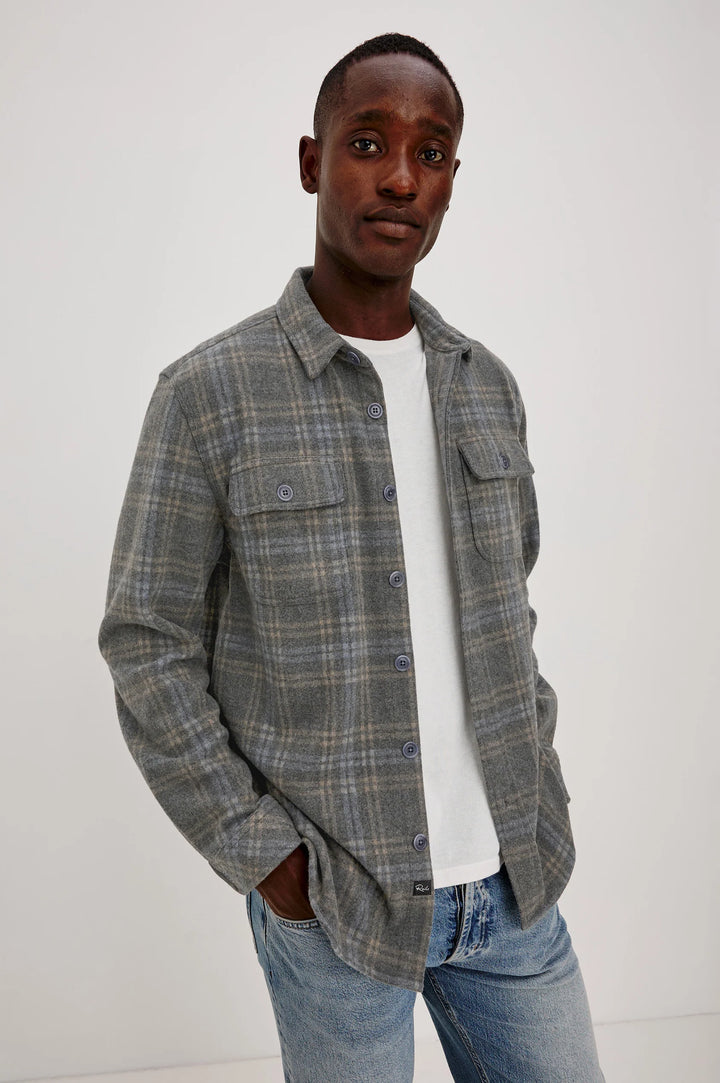 ALDER OVERSHIRT (IRON HEATHER) - RAILS