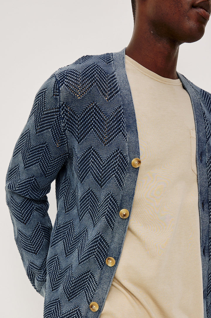 ASHE CARDIGAN (SUNFADED NAVY) - RAILS