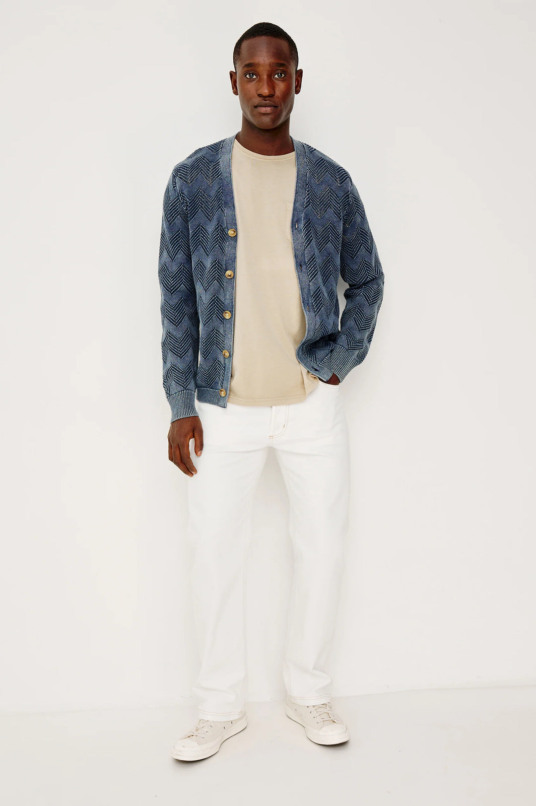 ASHE CARDIGAN (SUNFADED NAVY) - RAILS