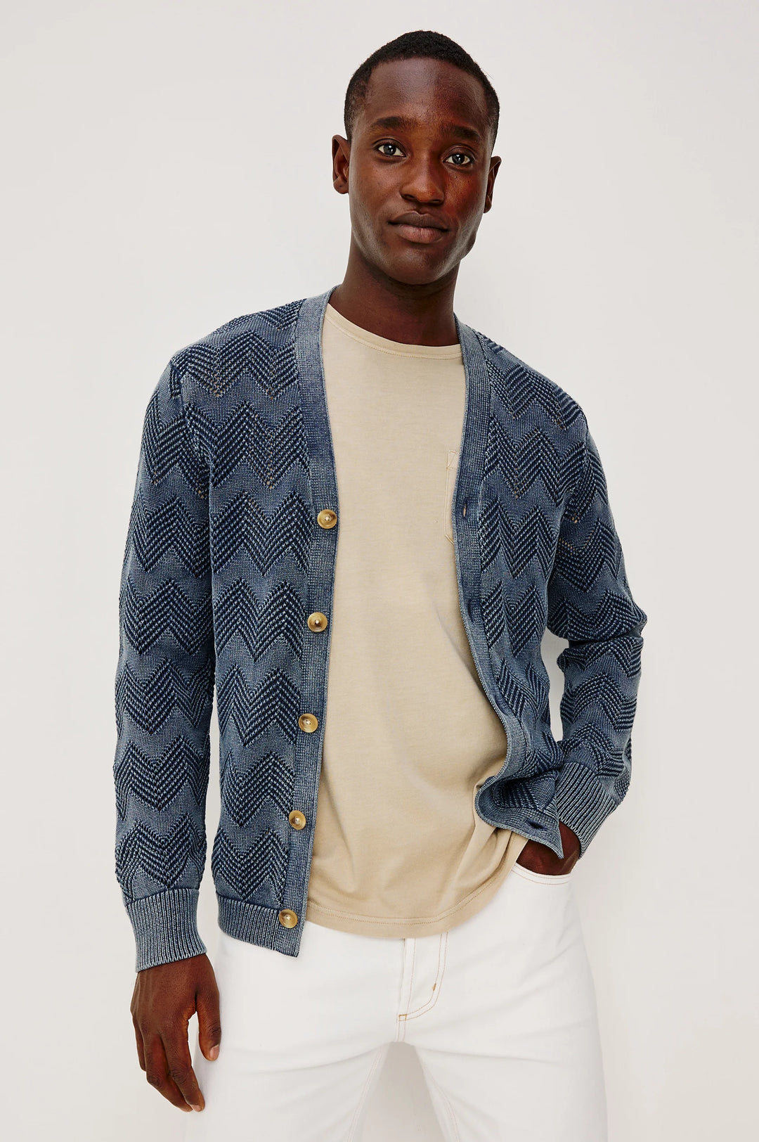 ASHE CARDIGAN (SUNFADED NAVY) - RAILS