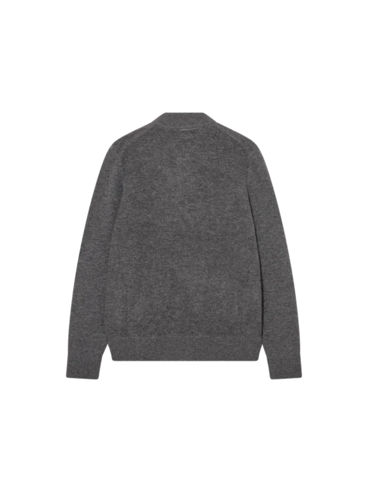 RYAN SOFT ZIP CARDIGAN (CHARCOAL) - MOS MOSH GALLERY