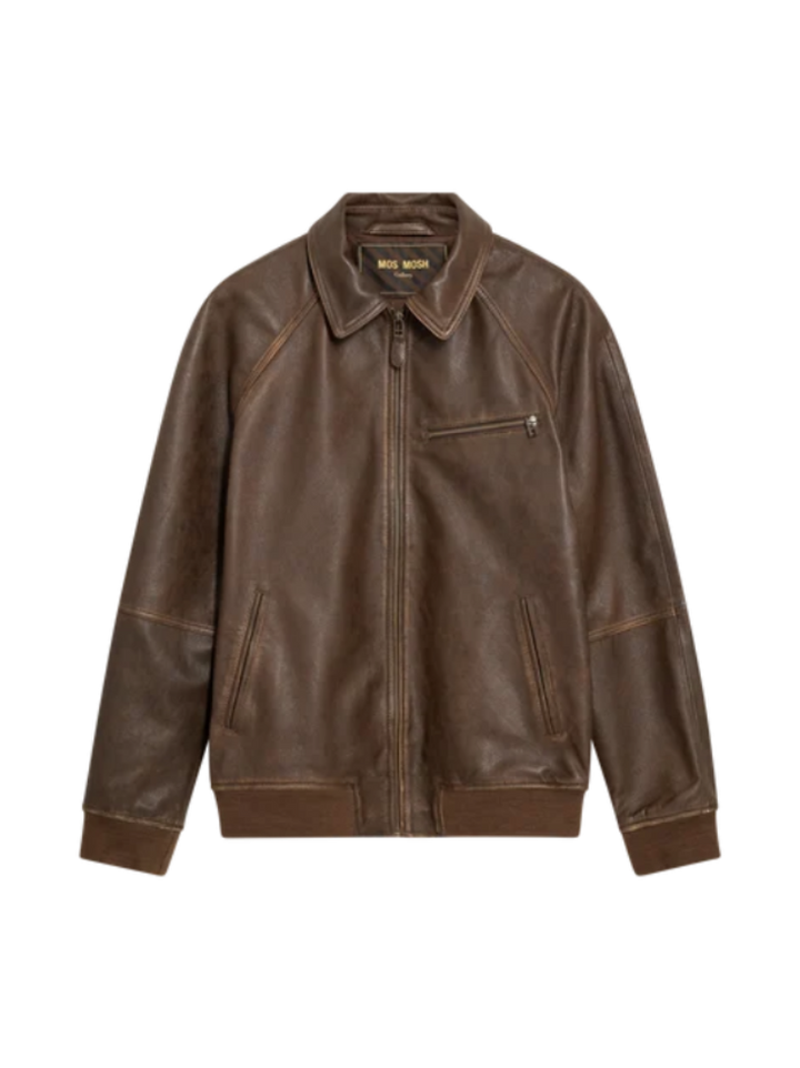 THOM LEATHER JACKET (CHOCOLATE) - MOS MOSH GALLERY