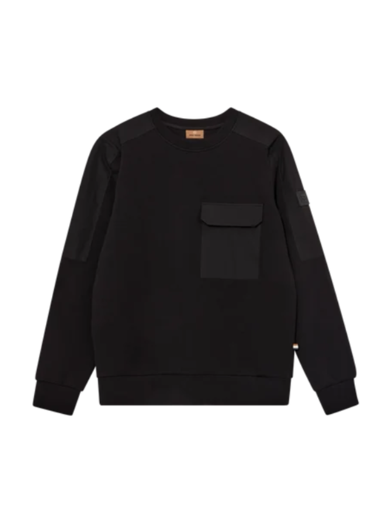 JAYSON CITY SWEAT (BLACK) - MOS MOSH GALLERY