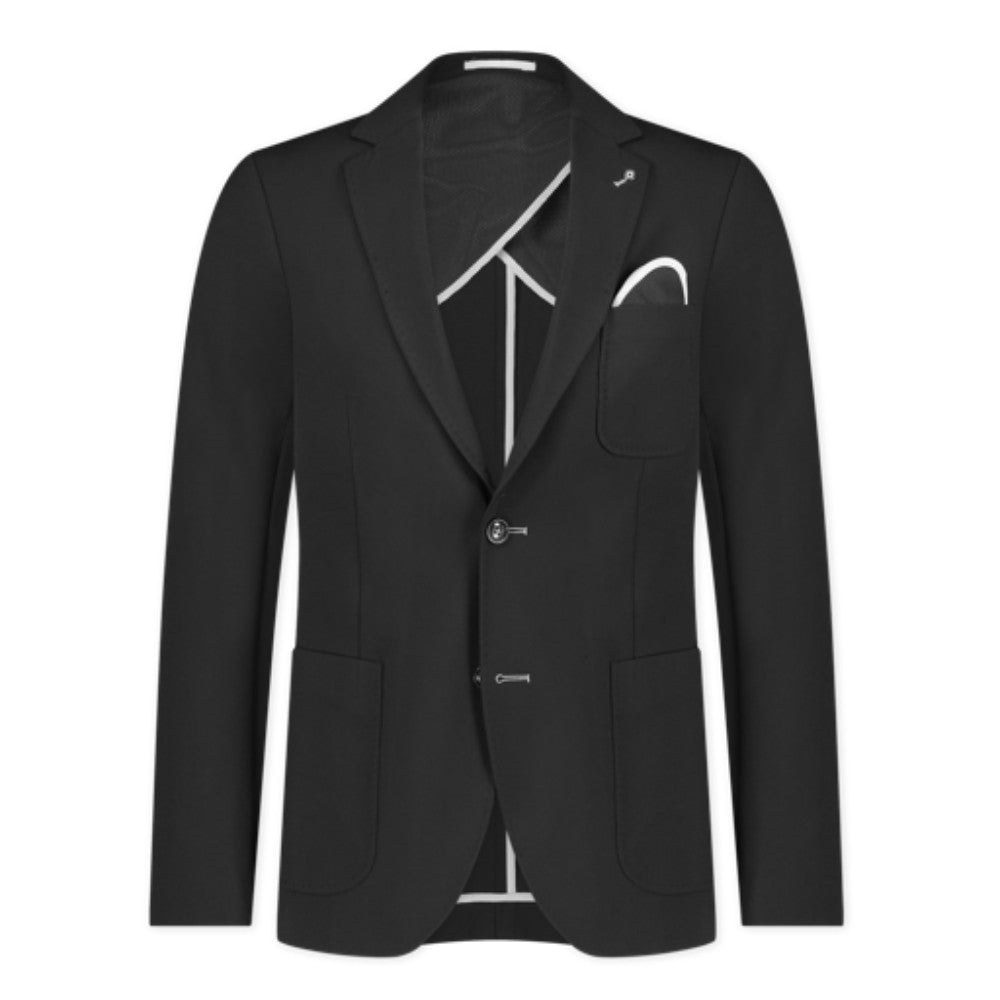 LUXE STRETCH BLAZER (BLACK) - BLUE INDUSTRY
