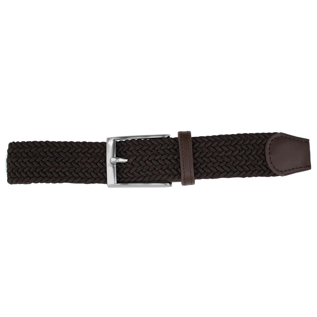 BRAIDED ELASTIC BELT (DARK BROWN) - DIBI