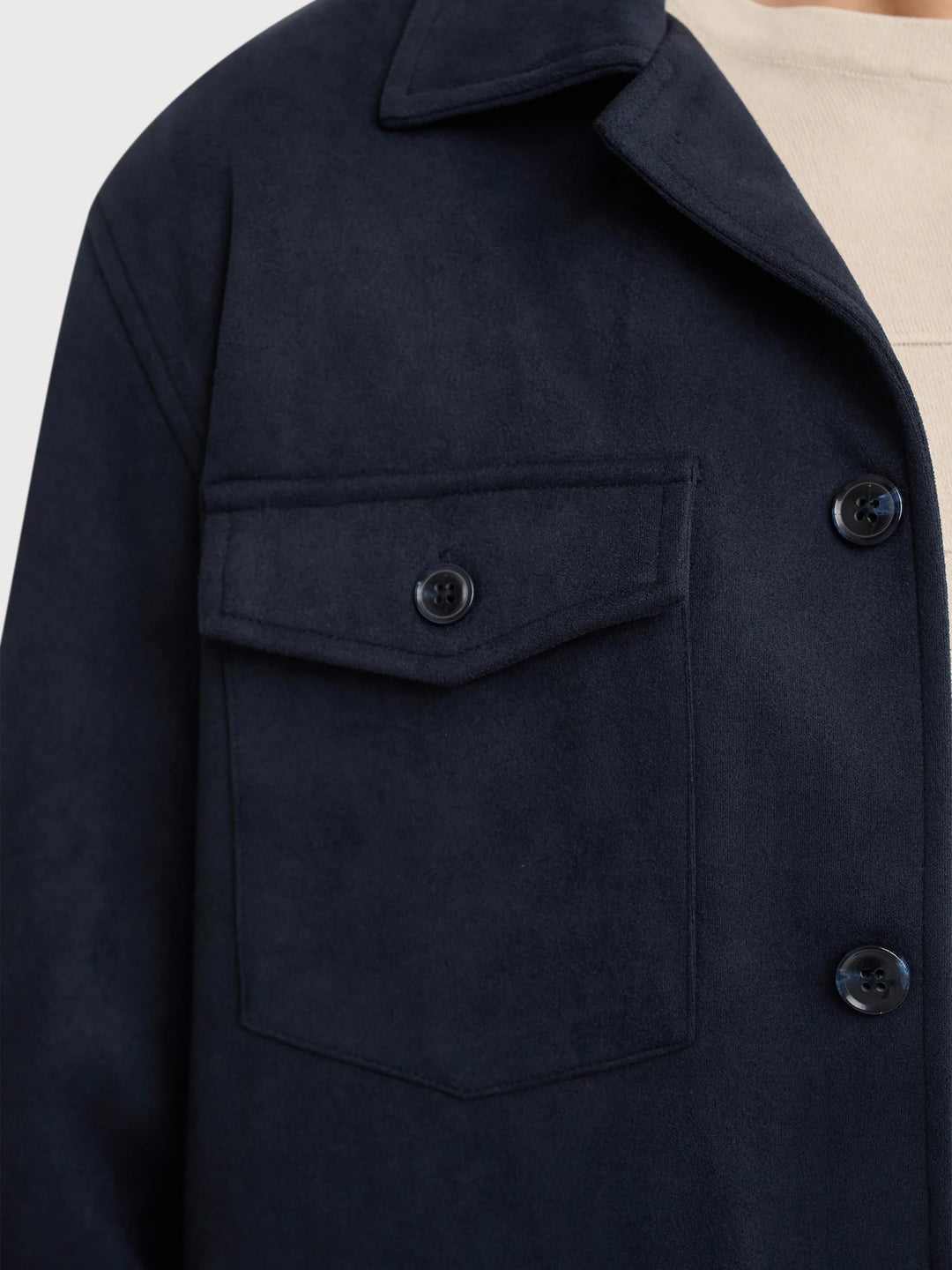 MILANO SUEDE SHACKET (NAVY) - BLUE INDUSTRY