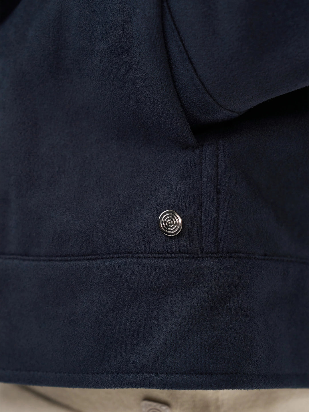 MILANO SUEDE SHACKET (NAVY) - BLUE INDUSTRY