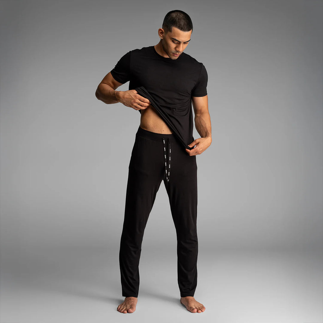 ESSENTIALS LOUNGE SET (BLACK) - BN3TH