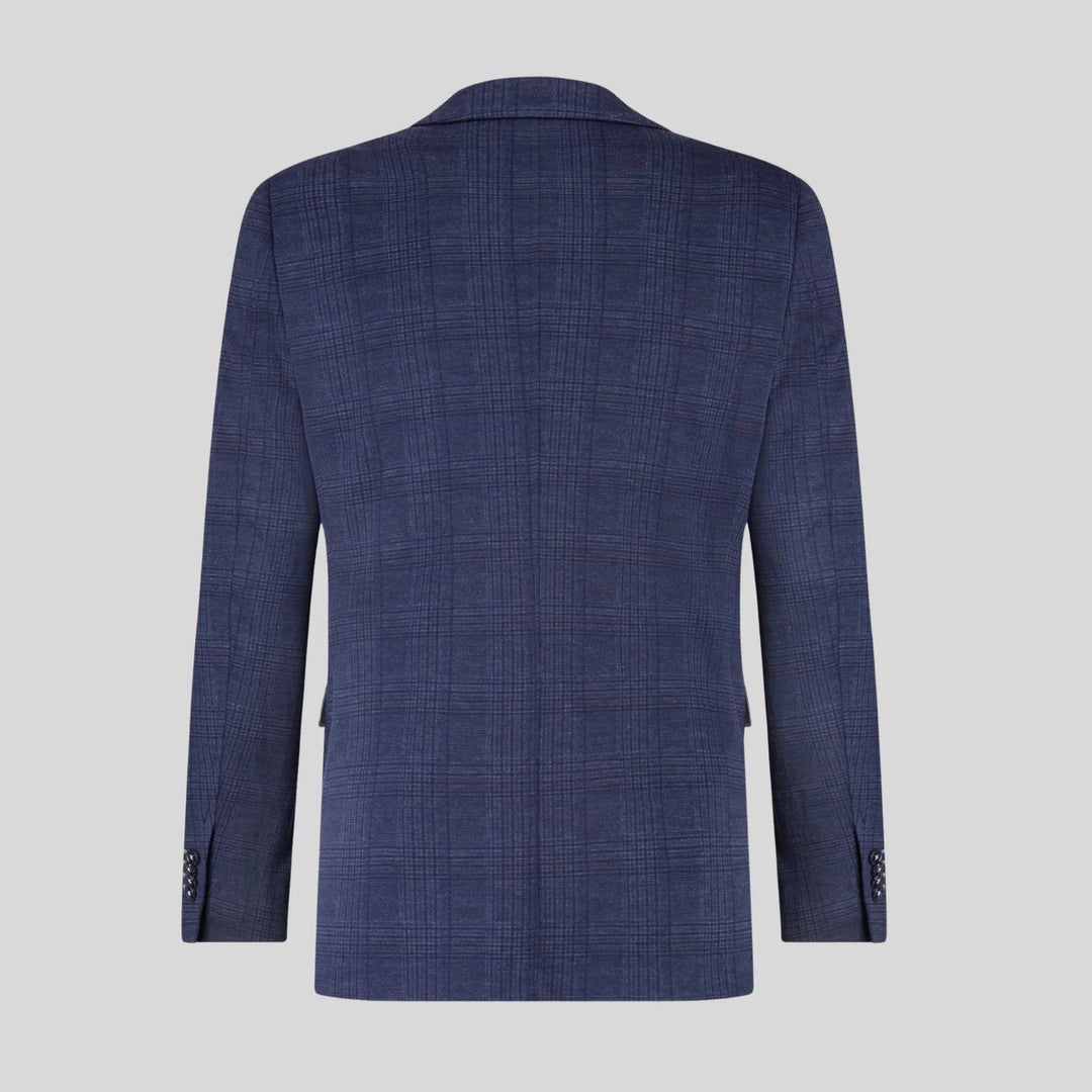 GLEN CHECK BLAZER (NAVY) - BLUE INDUSTRY