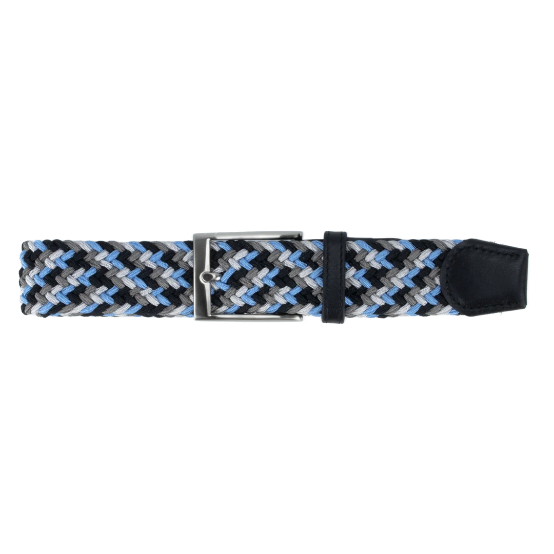 BRAIDED ELASTIC BELT (MULTI BLUE) - DIBI