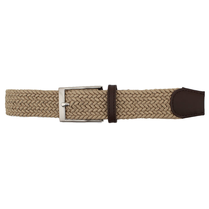 BRAIDED ELASTIC BELT (TAN) - DIBI