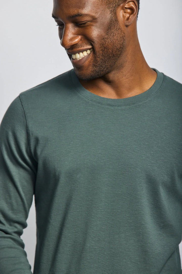LONG SLEEVE CREW SLUB (SHADOW) - EASY MONDAYS
