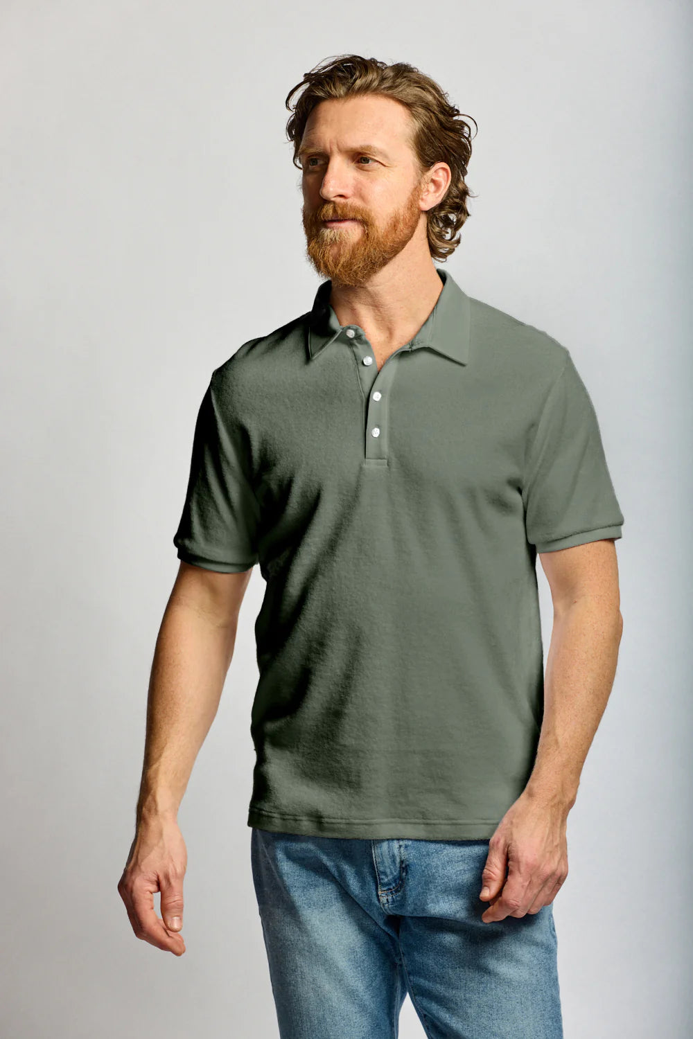 TOWEL TERRY POLO (THYME) - EASY MONDAYS