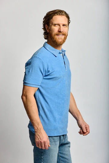 TOWEL TERRY POLO (AZURE) - EASY MONDAYS