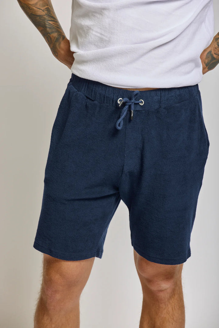 TOWEL TERRY SHORT (NAVY) - EASY MONDAYS