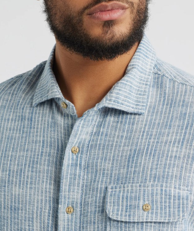 ENNIS SHIRT (INDIGO) - JOHNNIE-O