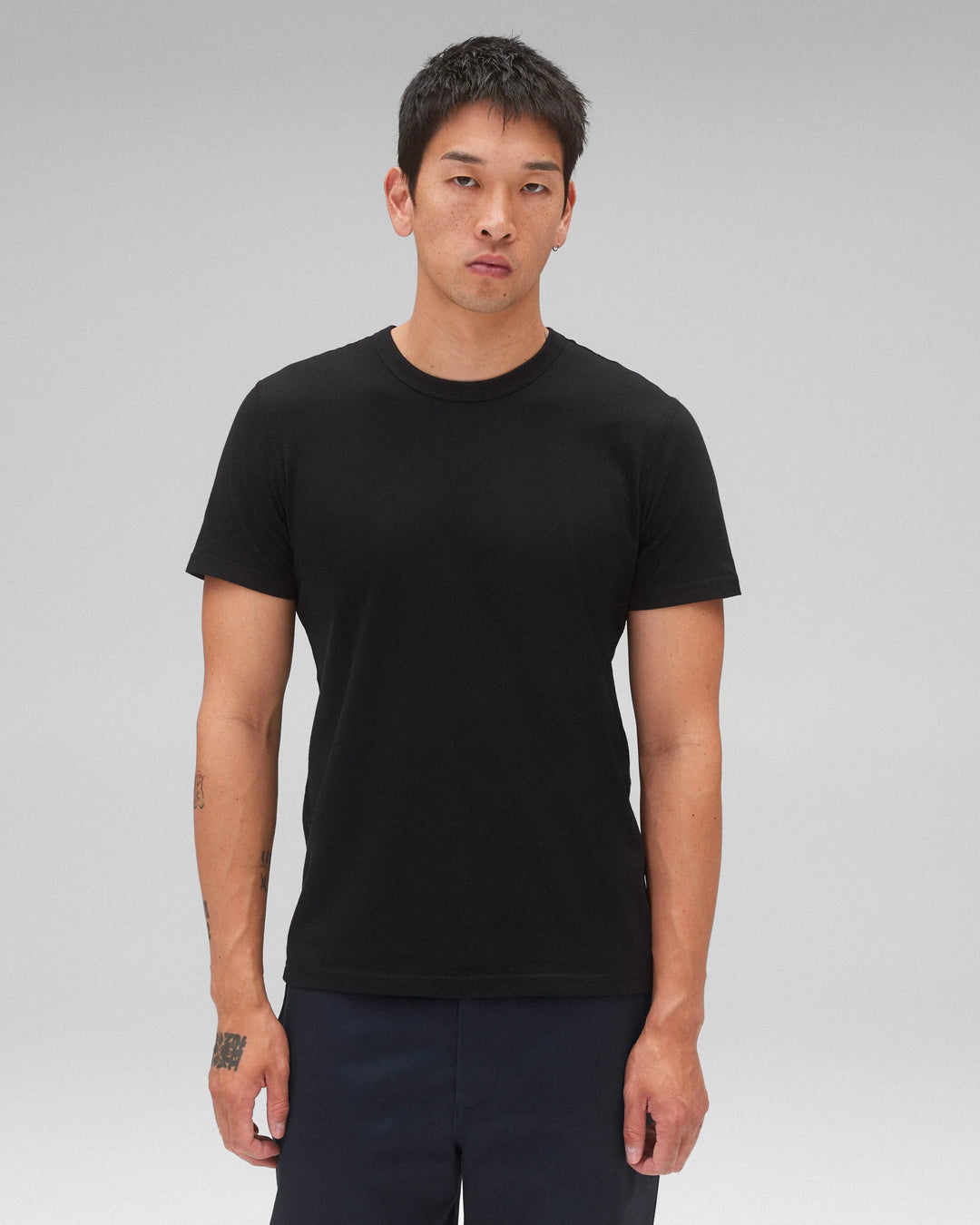 COTTON JERSEY TEE (BLACK) - REIGNING CHAMP