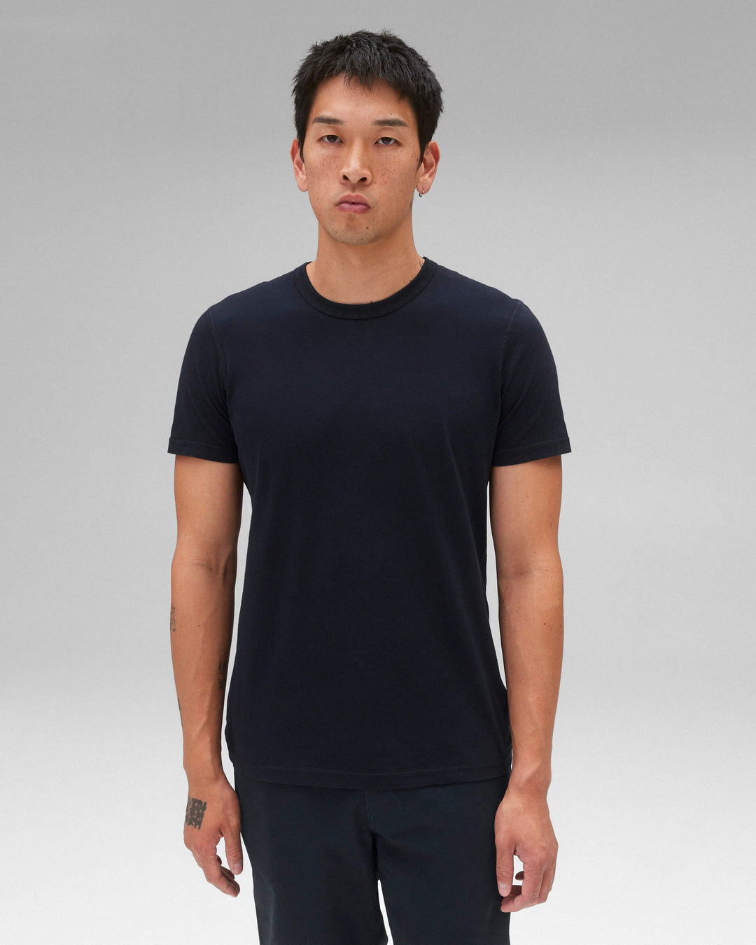 COTTON JERSEY TEE (NAVY) - REIGNING CHAMP
