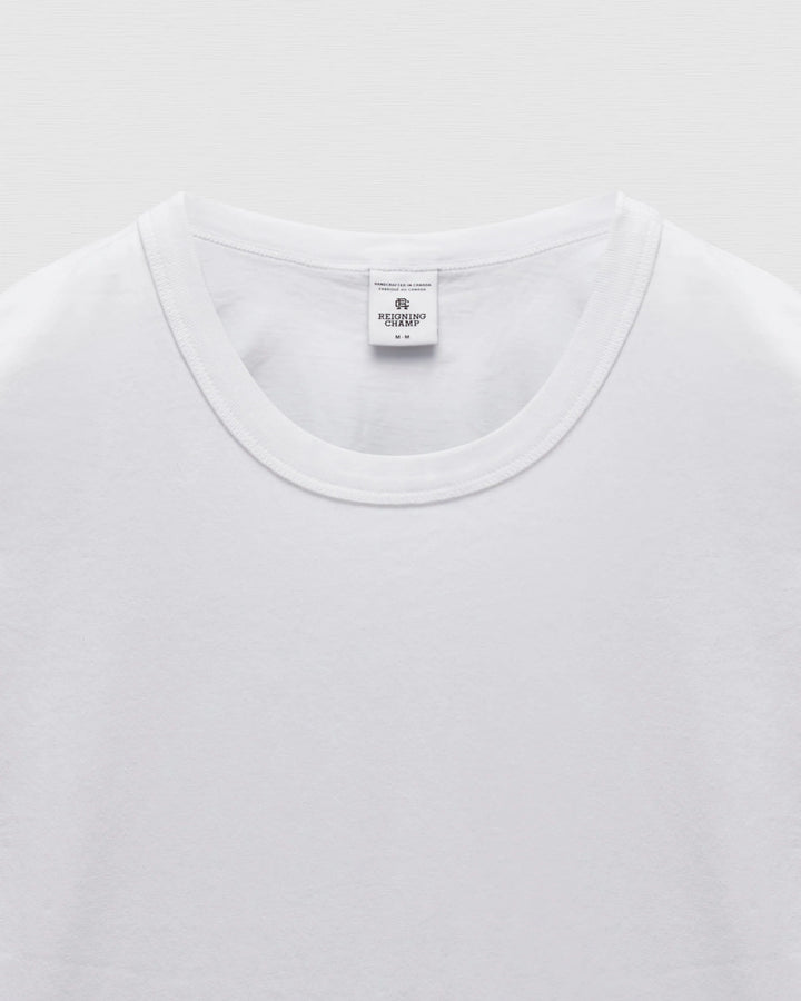 COTTON JERSEY TEE (WHITE) - REIGNING CHAMP