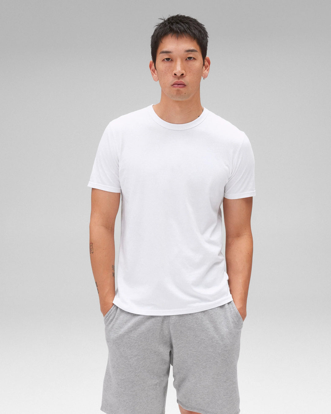 COTTON JERSEY TEE (WHITE) - REIGNING CHAMP