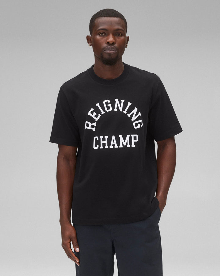 ARCH LOGO T-SHIRT (BLACK/WHITE) - REIGNING CHAMP