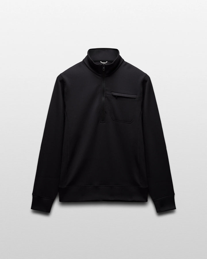 RALLY 1/4 ZIP PULLOVER (BLACK) - REIGNING CHAMP