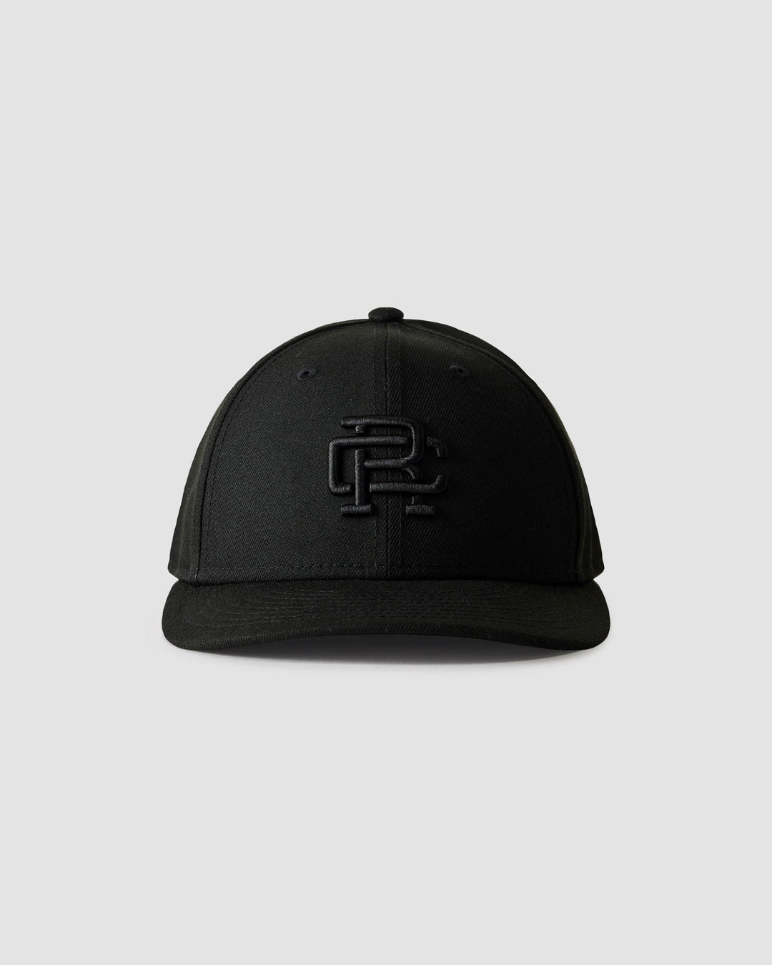 NEW ERA MONOGRAM CAP (BLACK/BLACK) - REIGNING CHAMP