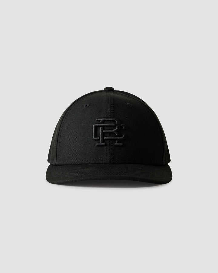 NEW ERA MONOGRAM CAP (BLACK/BLACK) - REIGNING CHAMP