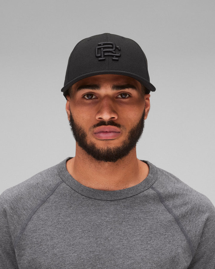 NEW ERA MONOGRAM CAP (BLACK/BLACK) - REIGNING CHAMP
