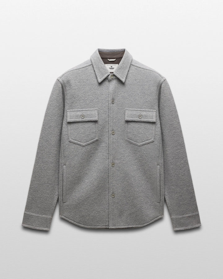 WOOL WARDEN OVER SHIRT (GREY) - REIGNING CHAMP
