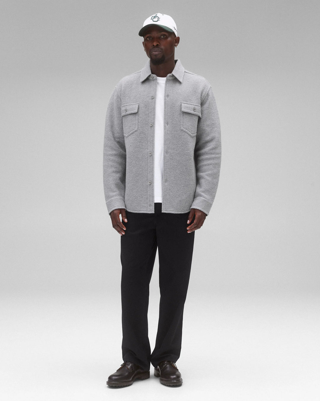 WOOL WARDEN OVER SHIRT (GREY) - REIGNING CHAMP