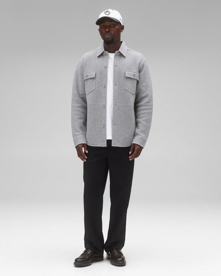 WOOL WARDEN OVER SHIRT (GREY) - REIGNING CHAMP