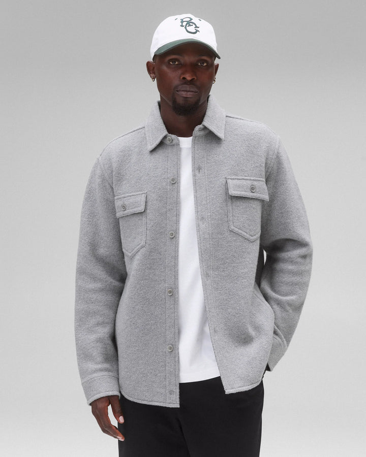 WOOL WARDEN OVER SHIRT (GREY) - REIGNING CHAMP