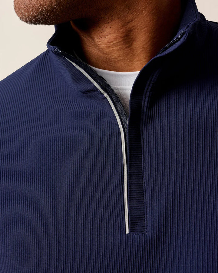 HOPPIN' 1/4 ZIP PULLOVER (NAVY) - JOHNNIE-O