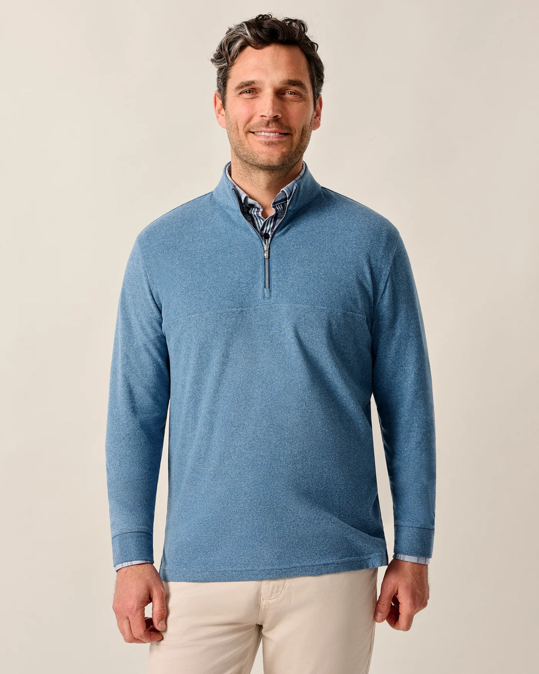 MIKEY 1/4 ZIP PULLOVER (SPLASH) - JOHNNIE-O