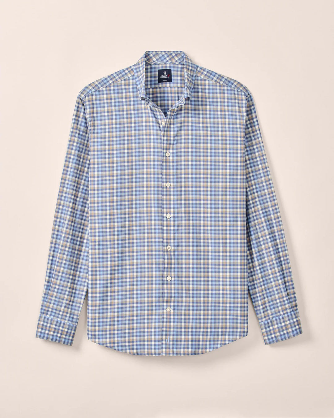 OLIE BUTTON UP SHIRT (NAVY) - JOHNNIE-O