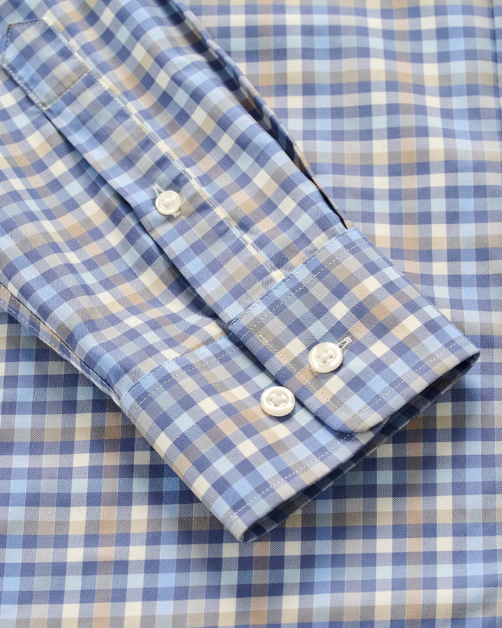 OLIE BUTTON UP SHIRT (NAVY) - JOHNNIE-O